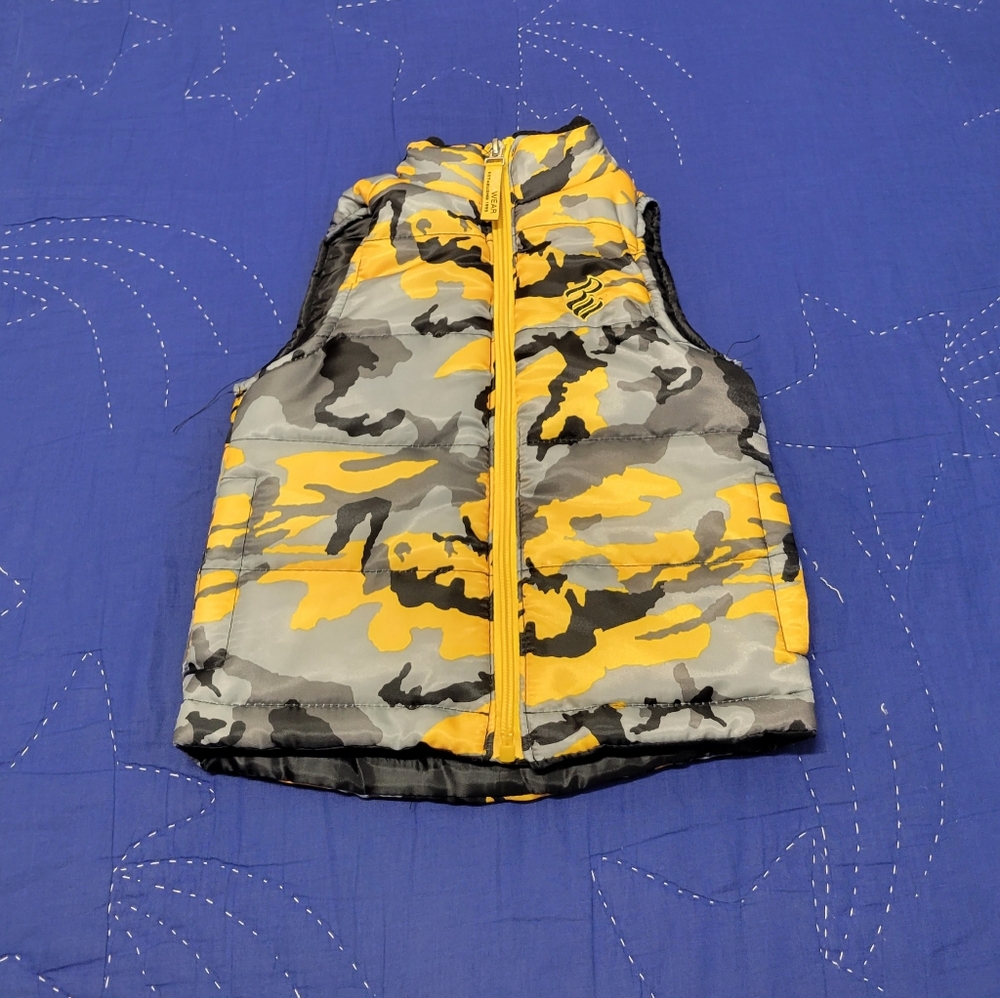 12 months toddler boy Rock Wear Puffer vest jacket:)